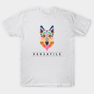 Modern Shepherd: Geometric German Shepherd T-Shirt